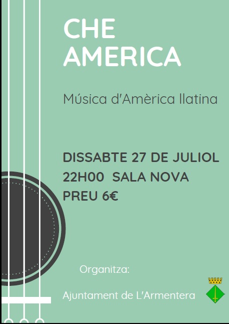 cartell CHE AMERICA música Amèrica llatina 27072019